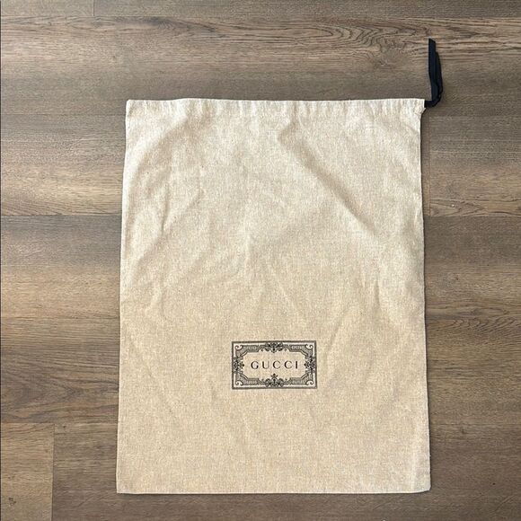 Gucci Garment Bag Drawstring Canvas Jute Look - Picture 1 of 6